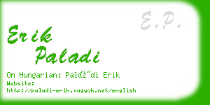 erik paladi business card